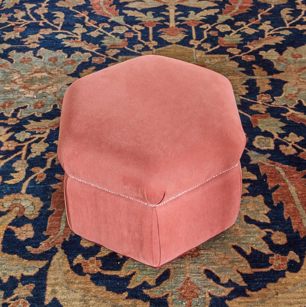 Small Hexagonal Pouf - Image 2
