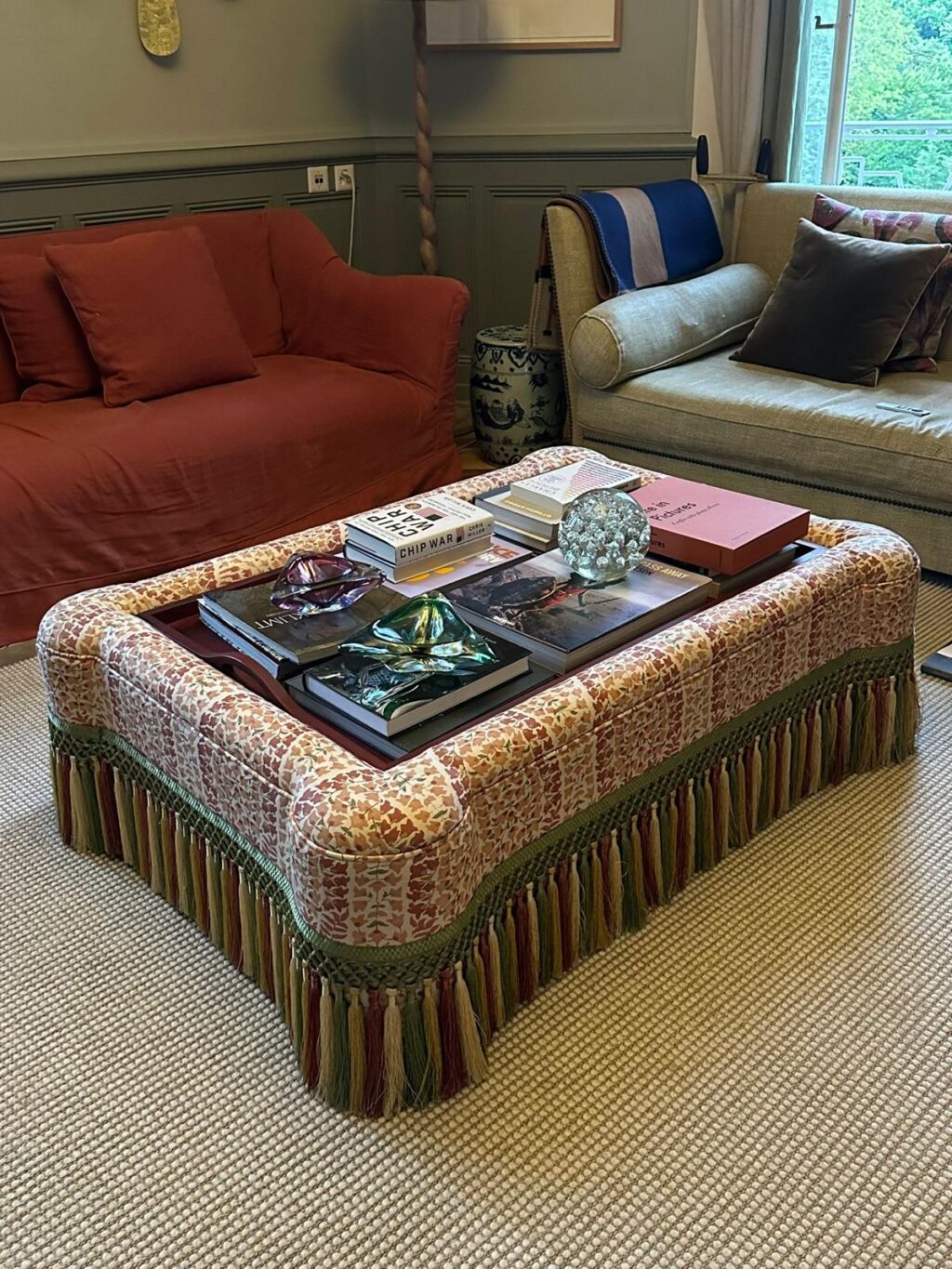 Carmine Tasselled Coffee Table